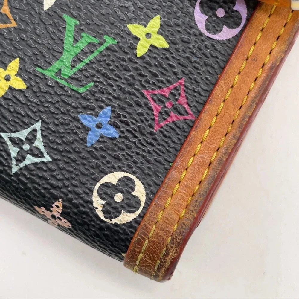 Louis Vuitton Black Multicolor Monogram Wallet